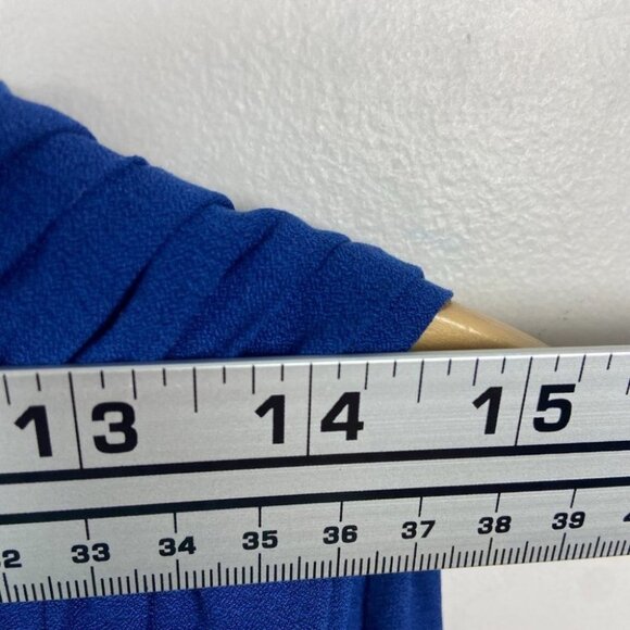 Free People Royal Blue‎ Darcy V-Neck Sleeveless Top Bohemian Swing Relax Boho XS - Picture 9 of 14